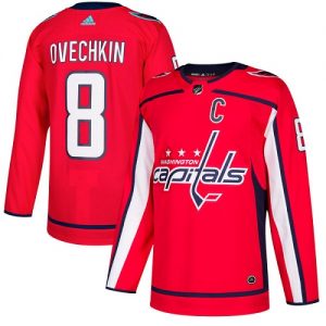 Miesten NHL Washington Capitals Pelipaita 8 Alex Ovechkin Authentic Punainen  Koti