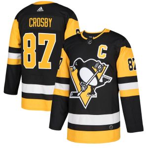 Miesten NHL Pittsburgh Penguins Pelipaita Sidney Crosby 87 Authentic Musta  Koti